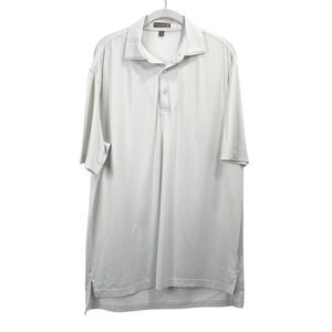 Peter Millar performance jersey polo golf‎ shirt Size M swiss polka dot